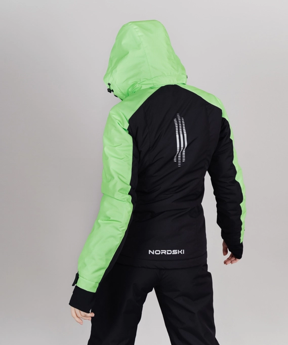 Горнолыжная куртка Nordski Extreme Black/Lime W