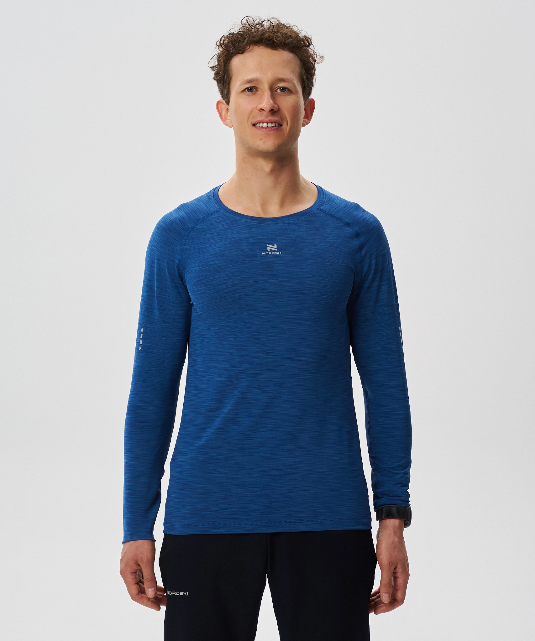 Футболка Nordski Pro Dark Blue с длинным рукавом