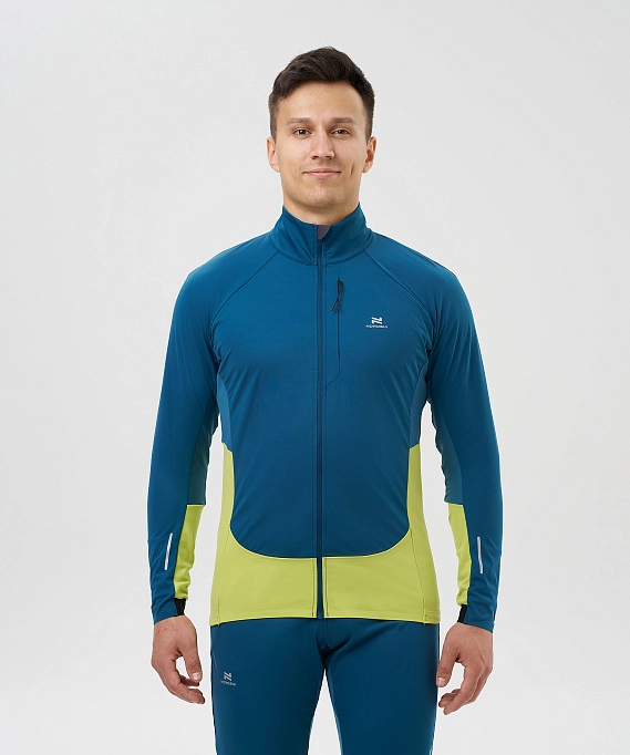 Тренировочная куртка Nordski Race Dark Jeans/Lime