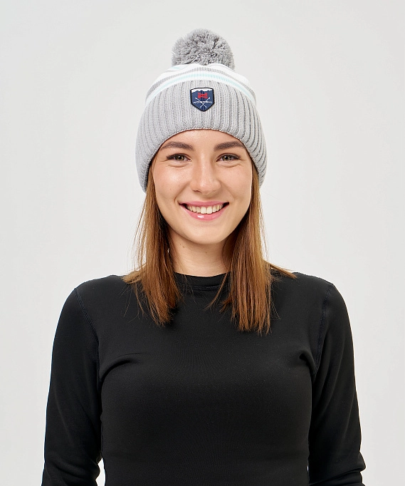 Шапка Nordski Severe White/Grey