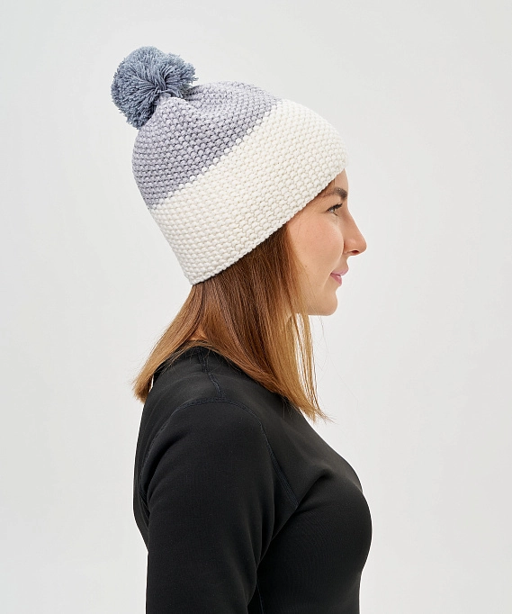 Шапка Nordski Frosty Grey/White