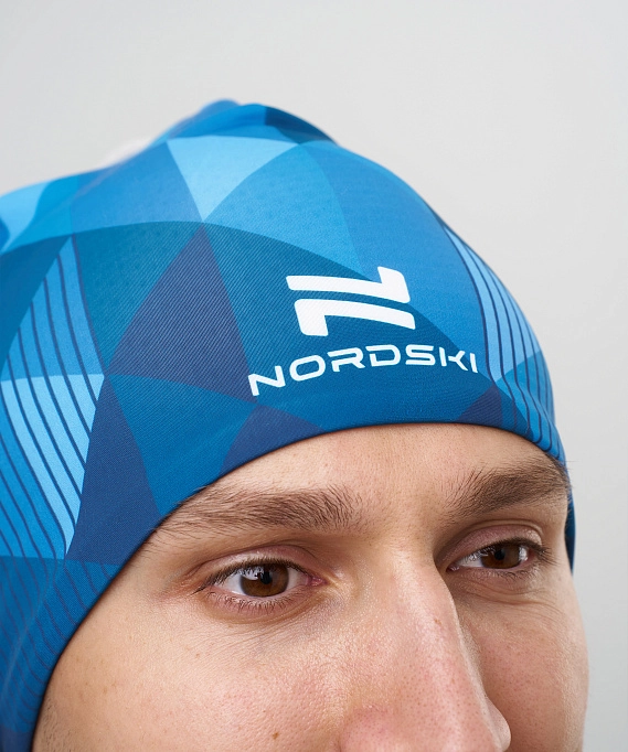 Гоночная шапка Nordski Race Bom Blue