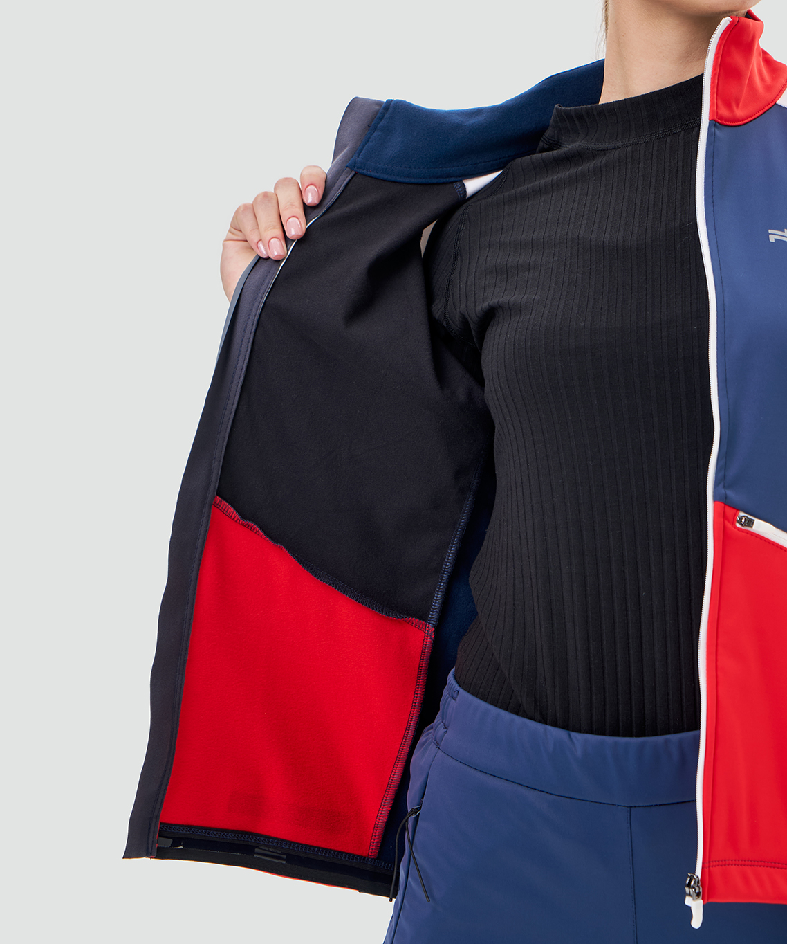 Тренировочная куртка Nordski Pro 2.0 White/Red/Blue W