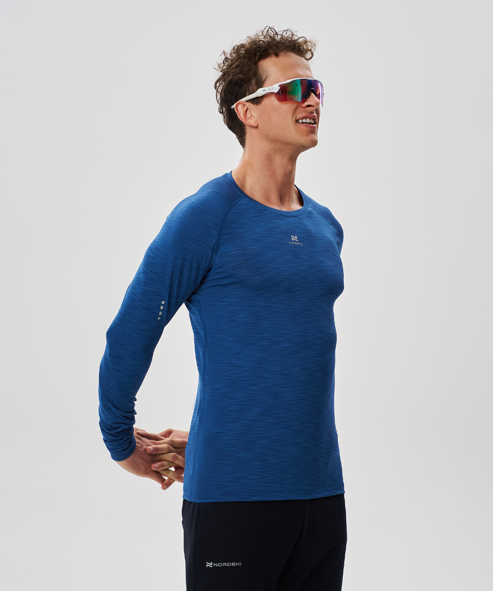 Футболка Nordski Pro Dark Blue с длинным рукавом