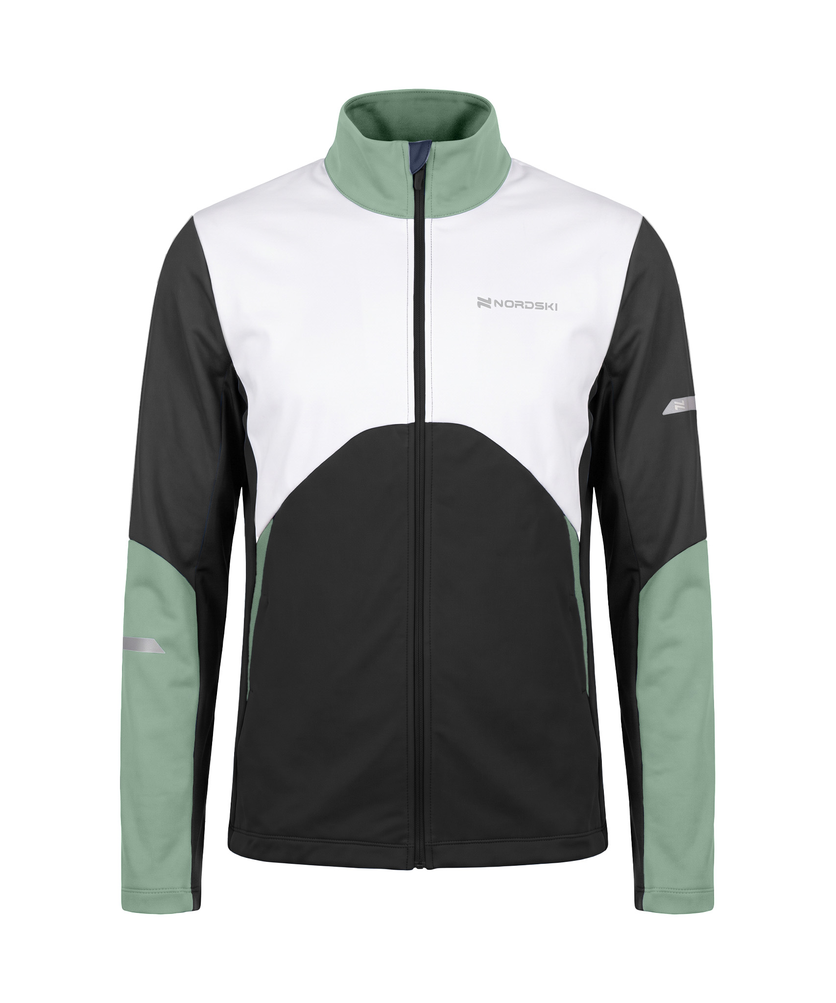 Тренировочная куртка Nordski Pro 2.0 White/Black/Ice Mint