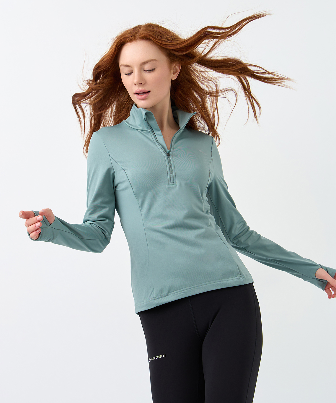 Лонгслив Nordski Warm Ice Mint W