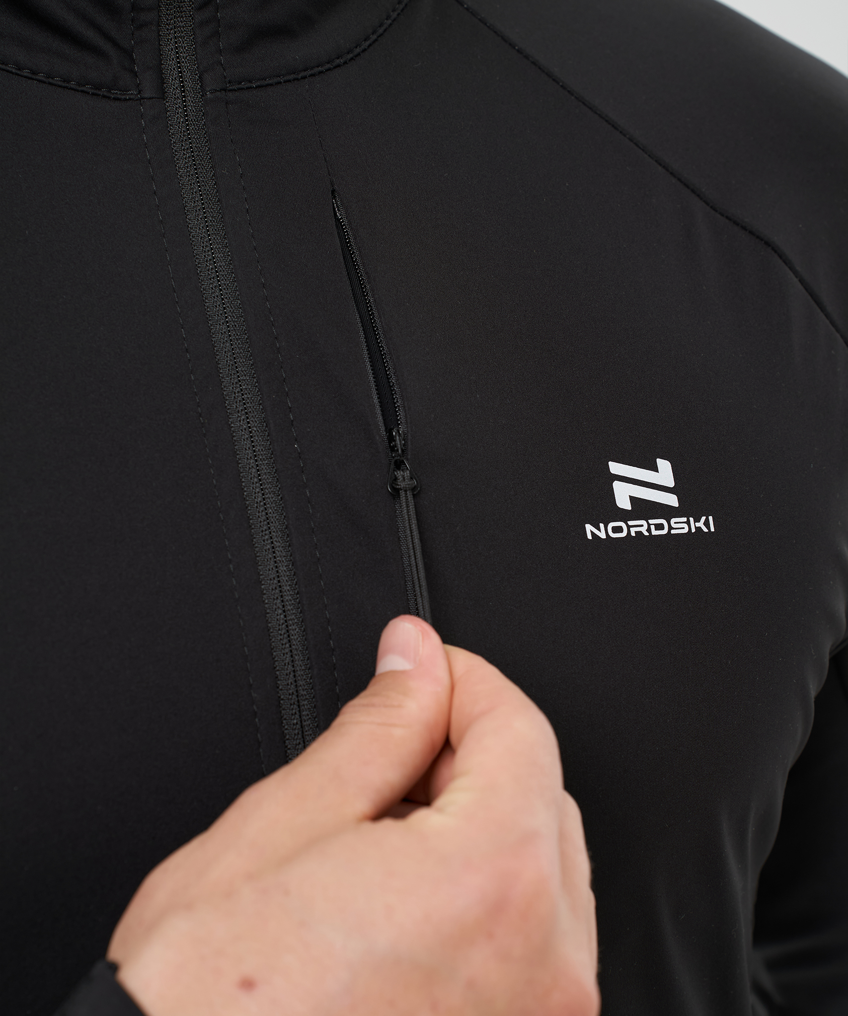 Тренировочная куртка Nordski Race Black/White