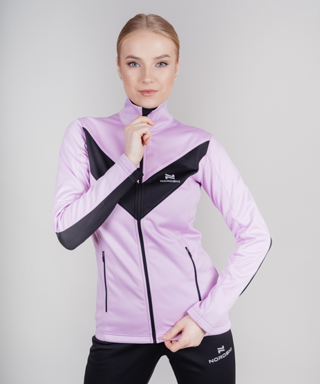 Разминочная куртка Nordski Base Black/Pink W