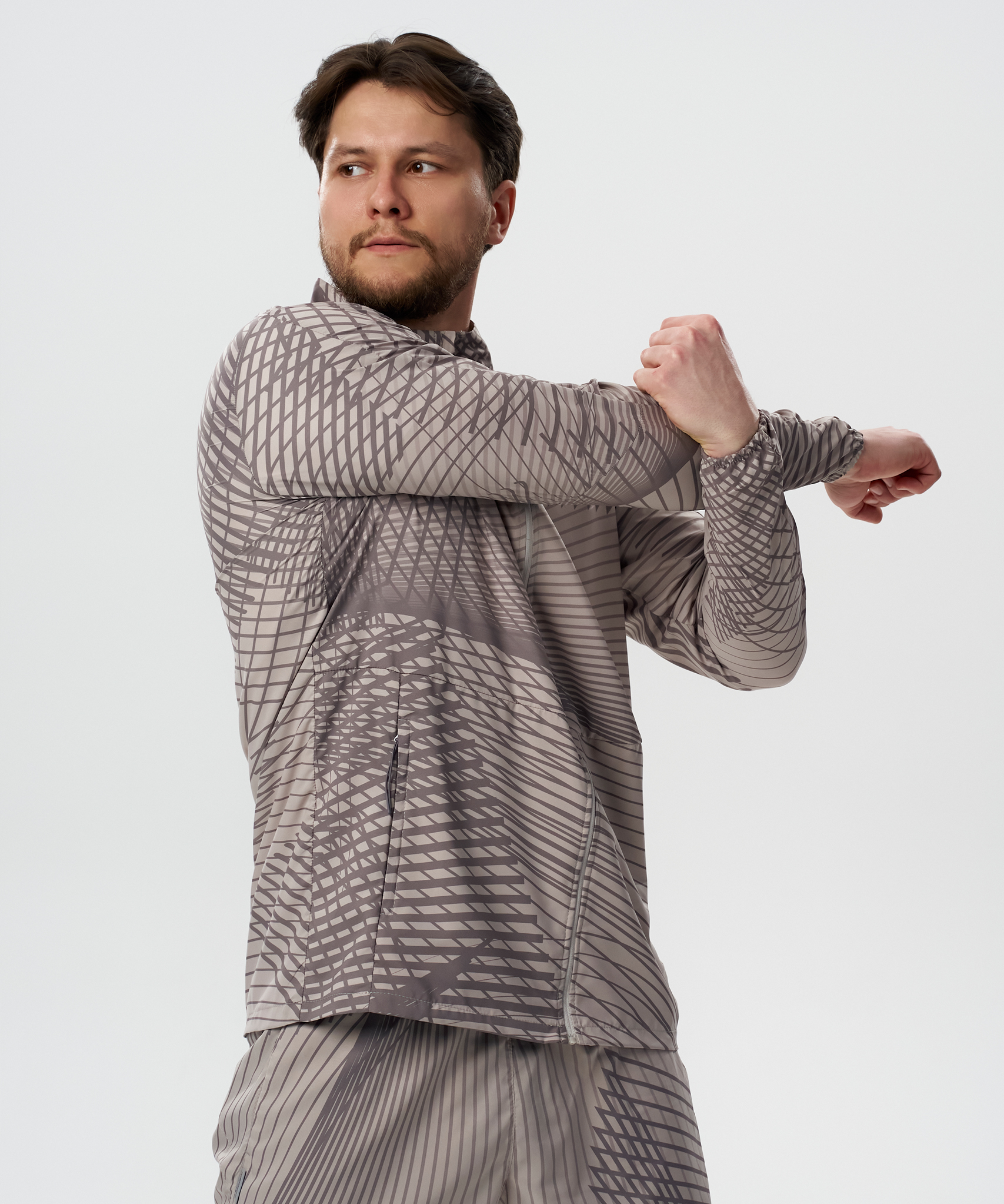 Ветровка беговая Nordski Light Cross Granite Pattern