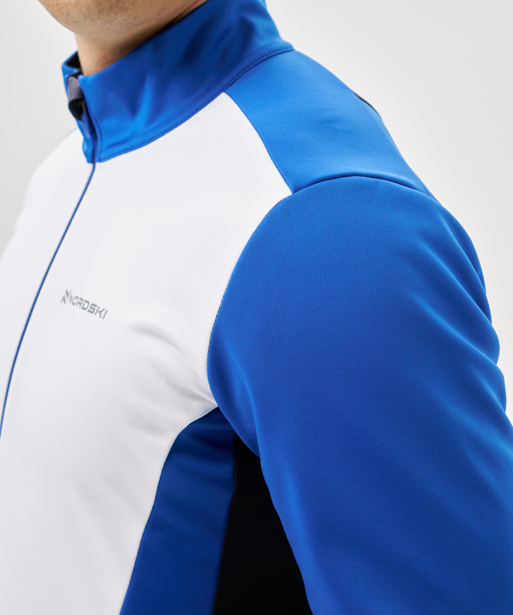 Тренировочная куртка Nordski Advance White/True Blue/Black
