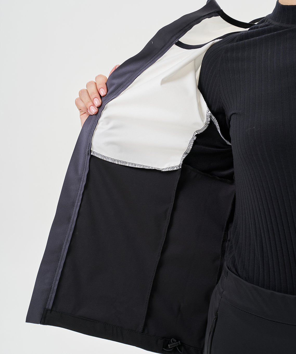 Тренировочная куртка Nordski PRO TOUR HOOD White/Black W