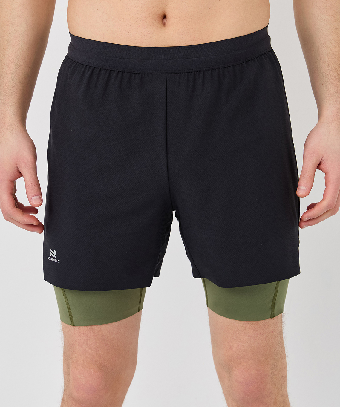 Шорты с лосинами Nordski Stayer Black/Olive