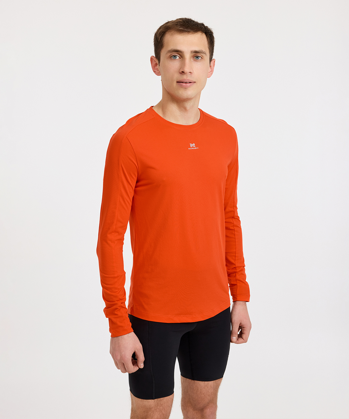 Футболка Nordski Upcast Orange с длинным рукавом