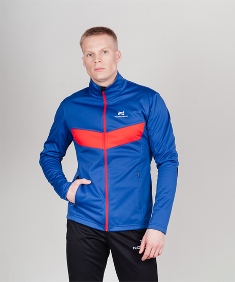 Разминочная куртка Nordski Base True Blue/Lime